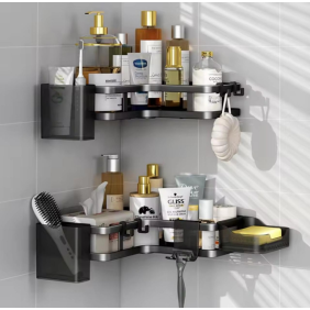 Кутова полиця для ванної кімнати Corner shower caddy 2 шт